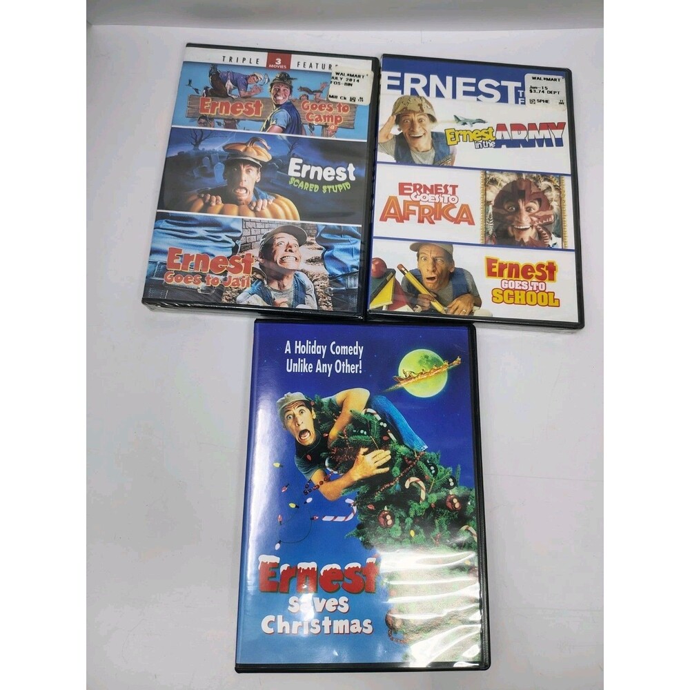 Ernest Scared Stupid DVD 7 Films Triple Feature Christmas Army Sealed NEW